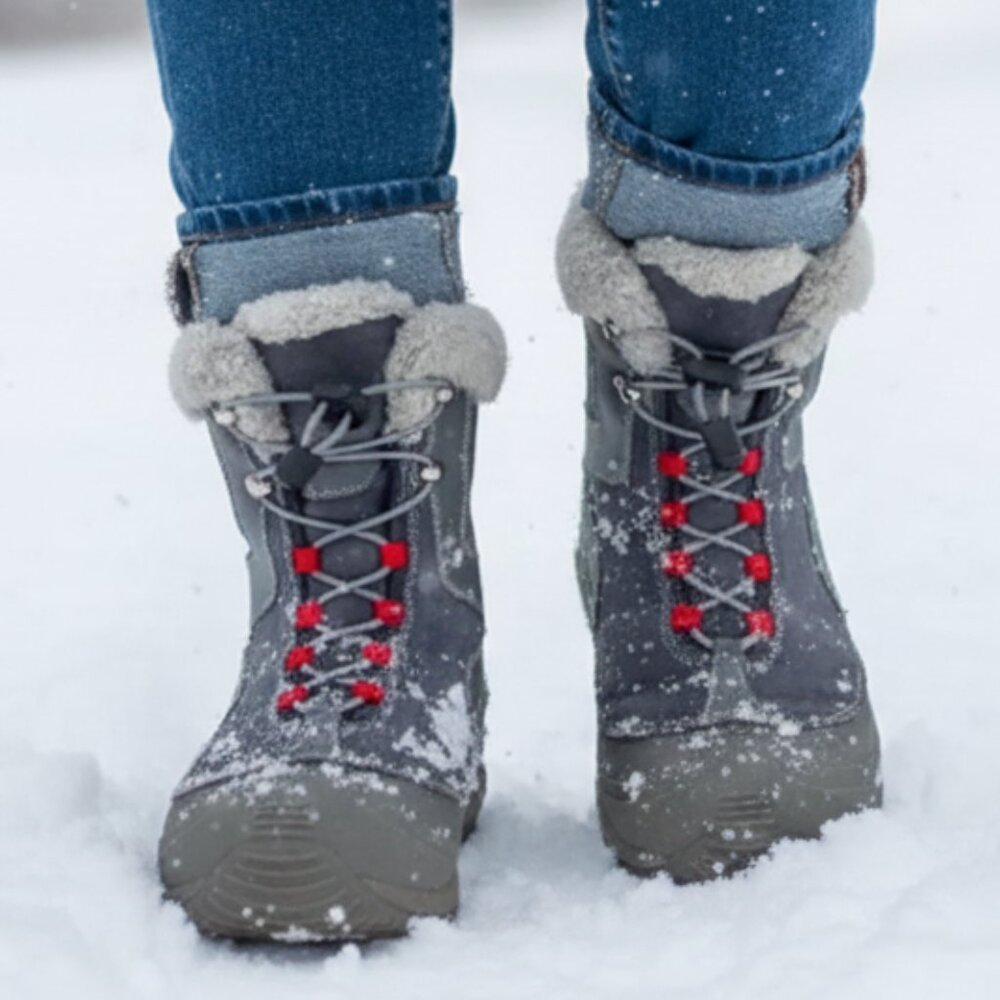 COLUMBIA boots snow winter omniheat -  youth 6 (same size as ladies 7-7 1/2)